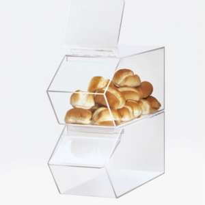 Gıda sınıfı çikolata teneke kutu akrilik ekmek şekerleme kutusu 