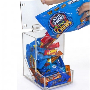 Modern toplu gıda kutuları akrilik perspex şeker saklama kutusu 