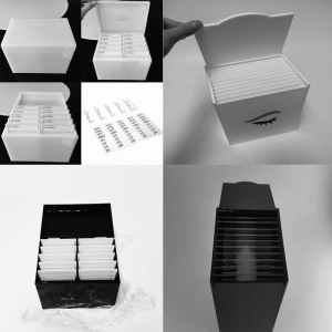 yeni tasarım kirpik organizatör akrilik kirpik kutusu 