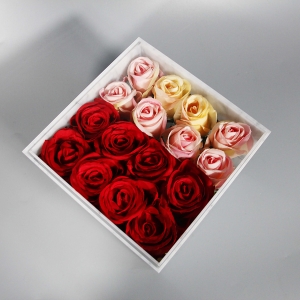 yageli sıcak satış özelleştirilmiş mermer akrilik çiçek kutusu gül kutusu 