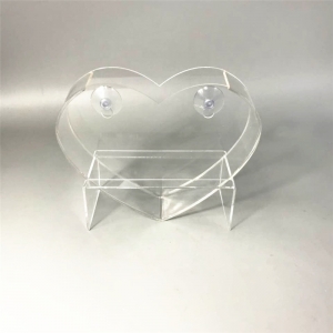 Kişiselleştirilmiş kalp şeklinde kristal vazo kalp şişe vazo 