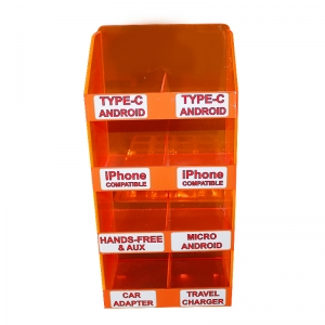 Sayaç 4 lastikler floresan turuncu cep telefonu aksesuarları çıta duvar vitrin 