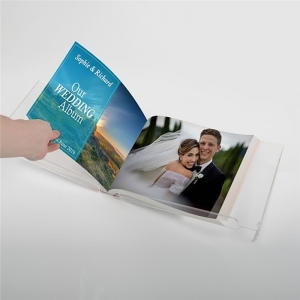 şeffaf özel akrilik kitap tutucu perspex albüm standı 