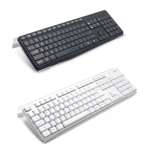 eğimli z şekilli şeffaf akrilik bilgisayar klavye standı 