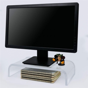 Ofis için deaktop akrilik bilgisayar monitörü yükseltici tutucu 
