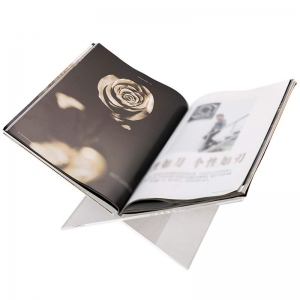 ayrılabilir luxe özel akrilik kitap tutucu dergi standı 