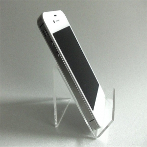 üçgen şekilli akrilik cep telefonu tutucusu / Mobil telefon standı 