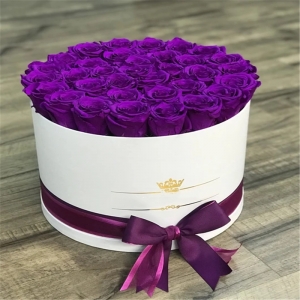 Yuvarlak Karton Kağıt Çiçek Kutuları Gül Kutusu Valentine's gün çiçekçi hediyesi 