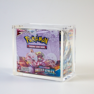 Toptan satış perspex ptcg Pokemon ETB kılıf akrilik booster kutusu 