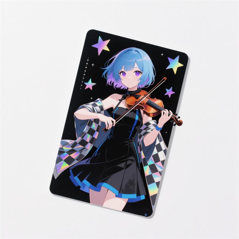 anime character laser card