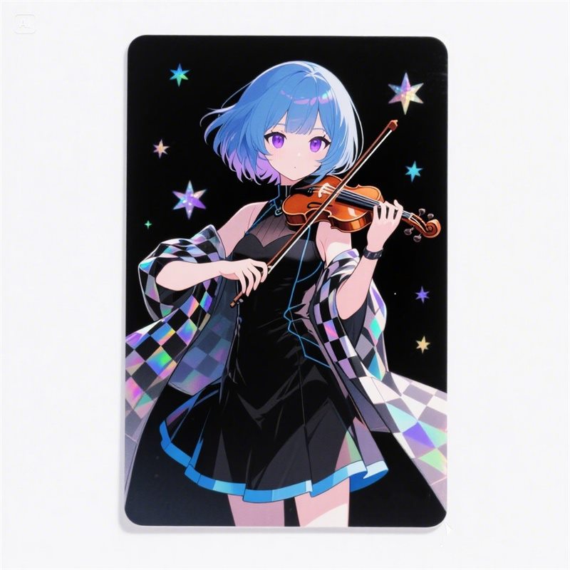 anime character laser card
