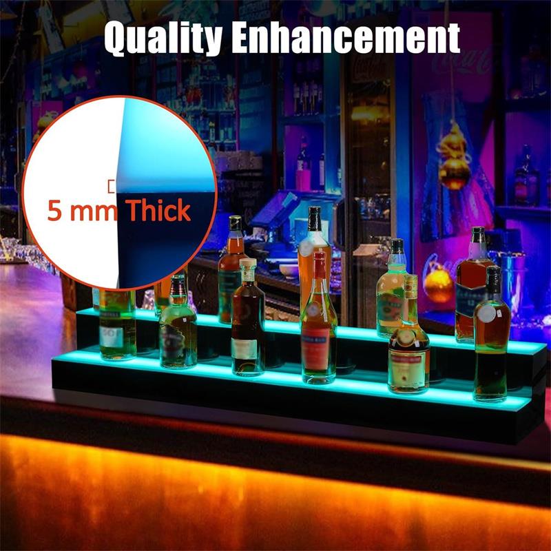 acrylic wine bottle holder with LED