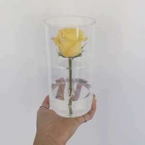 Çekmece ile özelleştirilmiş lüks akrilik çiçek gül kutusu 