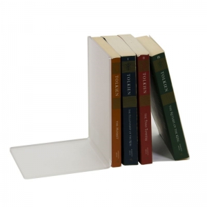 Toptan l şekli şeffaf akrilik kitap standı dekoratif kristal kitap biter 