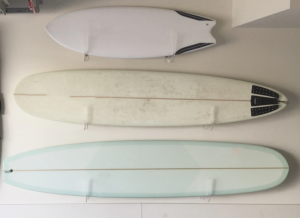 şeffaf akrilik sörf tahtası duvar rafı 