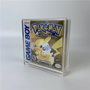 Toptan perspex Pokemon Gameboy renk kutusu akrilik video oyun kasası
 