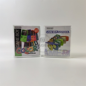 Toptan sürgülü kapaklı perspex akrilik gameboy renkli oyun kasası 