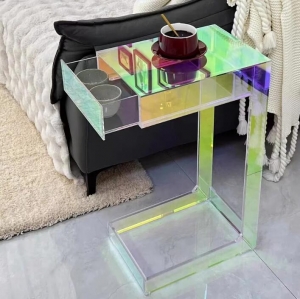 çekmeceli akrilik yan masa
         