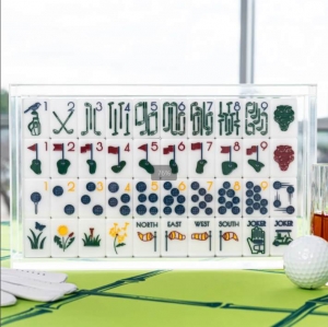 LUCITE MAHJONG ÇİNİ TEŞHİR KUTUSU 