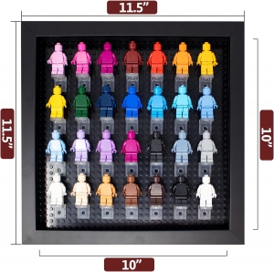 Minyatür Figürler için 10x10 Siyah Gölge Kutusu 