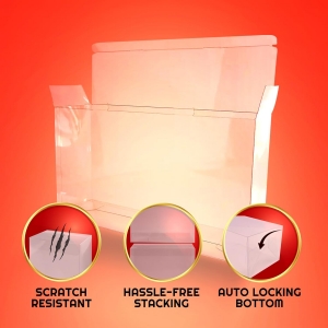 2 Paket - 0.40 mm Pet Plastik Kılıf 