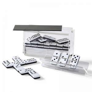 Lucite akrilik domino oyun seti