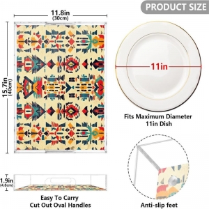 Özel 16x12 inç şeffaf akrilik servis tepsisi ekle 