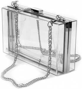 şeffaf crossbody omuz sapı çanta
