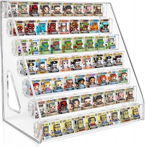 Funko Bitty Pop için Şeffaf Sergileme Rafı