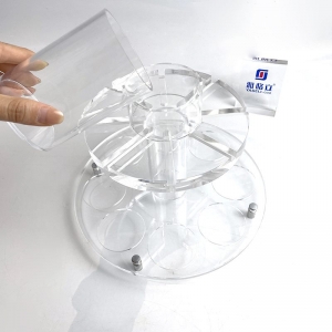 Judaica Shabbat kristal berraklığında lucite kiddush kupası seti 