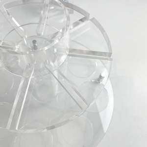 Judaica Shabbat kristal berraklığında lucite kiddush kupası seti 