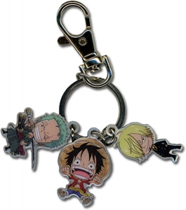 One Piece Luffy, Zoro, Sanji Metal Anahtarlık 