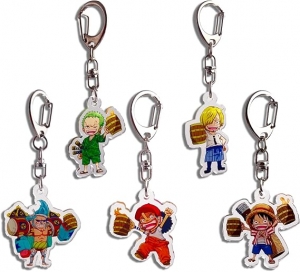 One Piece Luffy, Zoro, Sanji Metal Anahtarlık