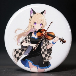 Sırt çantası için DIY UV baskılı Anime Figür Rozeti 