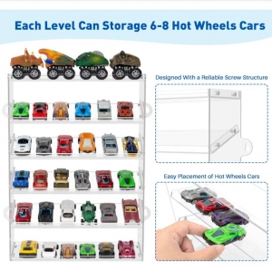 Hot Wheels için Şeffaf Akrilik Vitrin 