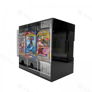 Özelleştirilmiş Akrilik pokemon güçlendirici paket dağıtıcısı 