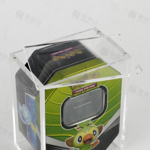 Pokemon güçlendirici kutusu için manyetik kapaklı akrilik vitrin 