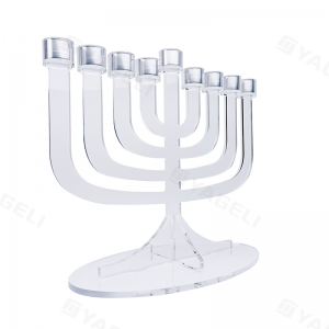 Şeffaf Akrilik Hanuka Menorah 