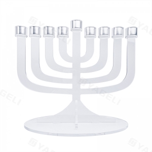Yahudi Festivali için Lucite Yağlı Menorah