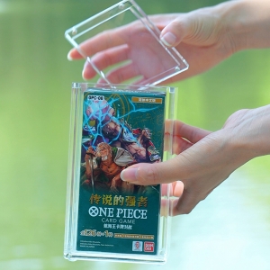 One Piece Booster Kutusu için Premium Şeffaf Akrilik Manyetik Kılıf 
