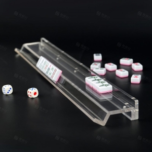 Özel Şeffaf Akrilik Mahjong Taş Rafı 