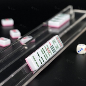 Özel Şeffaf Akrilik Mahjong Taş Rafı 