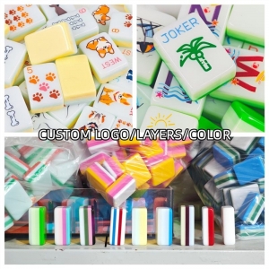 Akrilik Amerikan Mahjong Seti 